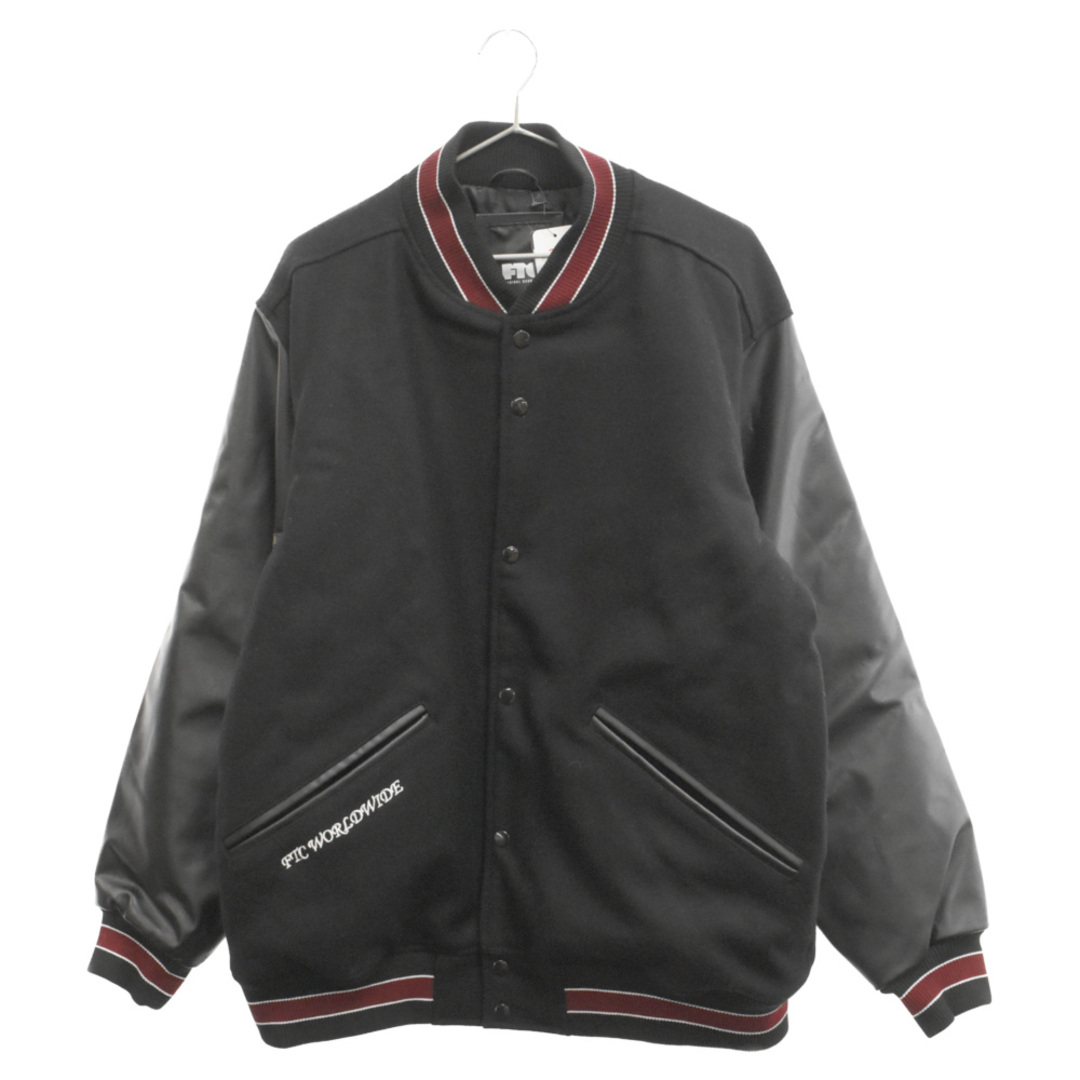 FTC(エフティーシー)のFTC エフシーティー CLASSIC VARSITY JACKET FTC023AWJ13 バーシティジャケット スタジャン ブラック メンズのジャケット/アウター(スタジャン)の商品写真