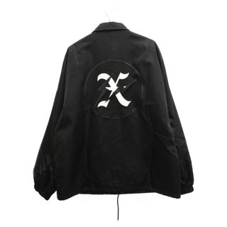 ゴッドセレクショントリプルエックス(GOD SELECTION XXX)のGOD SELECTION XXX ゴッドセレクショントリプルエックス ×fragment design フラグメントデザイン バックプリント コーチジャケット ブラック GX-S23-FJK(フライトジャケット)