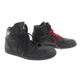 ナイキ(NIKE)のナイキ AIR JORDAN エア ジョーダン 1 ハイカットスニーカー 136060 002 メンズ ブラック NIKE 【中古】 【アパレル・小物】(スニーカー)