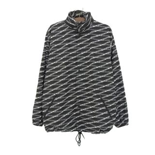 バレンシアガ(Balenciaga)のバレンシアガ ロゴ 総柄 ナイロンジャケット 571438 メンズ ブラック BALENCIAGA 【中古】 【アパレル・小物】(その他)