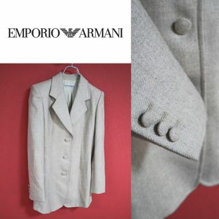 エンポリオアルマーニ(Emporio Armani)の【希少デザイン】EMPORIO ARMANI ボタン テーラードジャケット(テーラードジャケット)