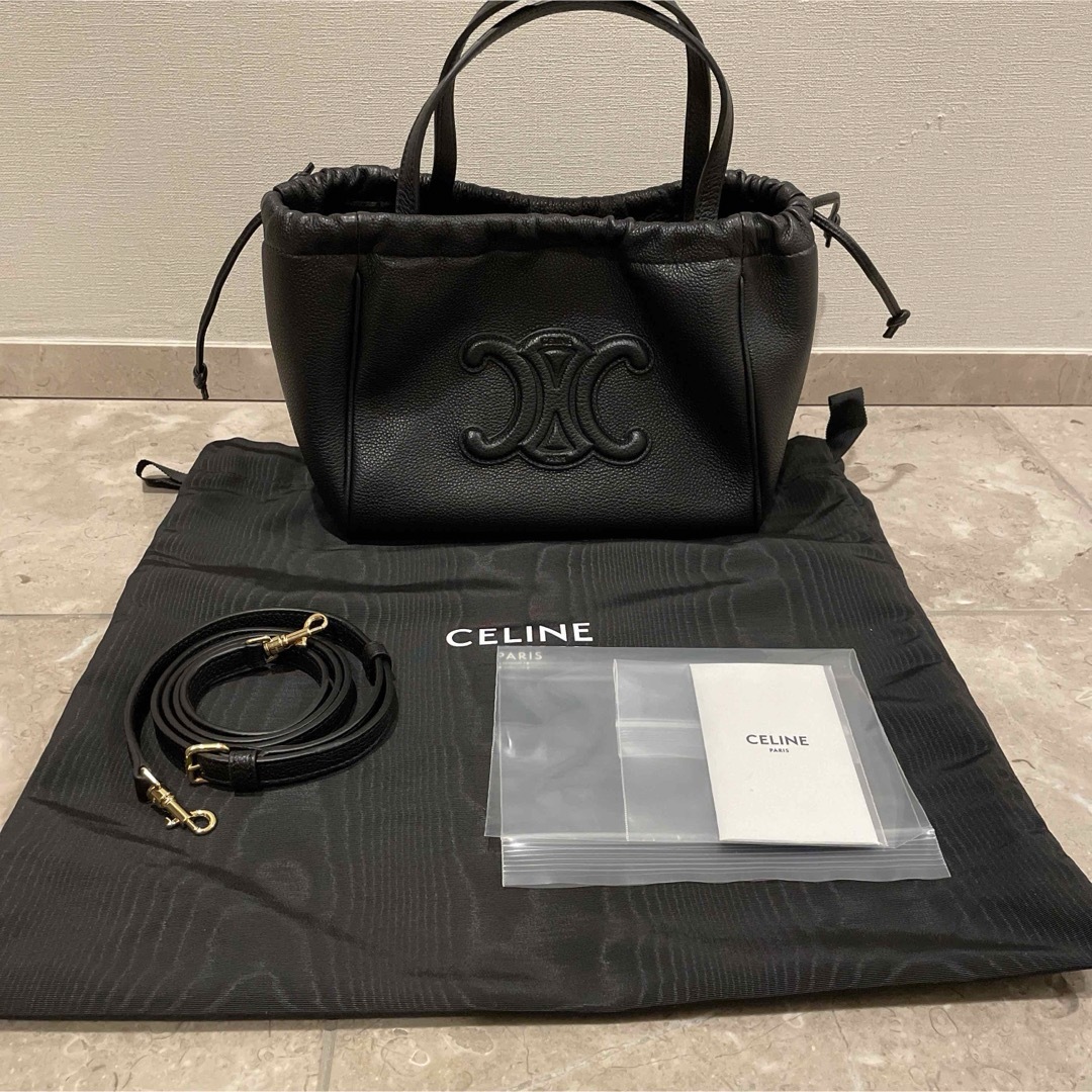 CELINE - セリーヌ　スモール　カバ　ドローストリング　キュイルトリオンフ　バック