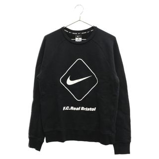 エフシーアールビー(F.C.R.B.)のF.C.R.B./F.C.Real Bristol/FCRB エフシーアールビー/エフシーレアルブリストル ×NIKE EMBLEM CREW SWEAT ナイキ エンブレム プリント クルーネックスウェット ブラック 823128-010(スウェット)