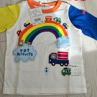 ミキハウス(mikihouse)のロンt新品未使用タグ付ミキハウスmikihouseホットビスケッツ長袖カットソー(Tシャツ/カットソー)