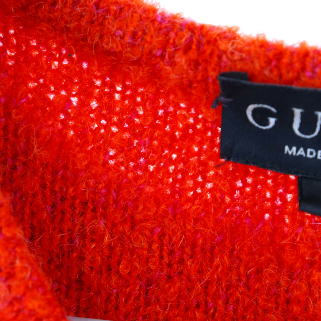 Gucci(グッチ)のGUCCI グッチ OLD オールド モヘア混 ウールニットセーター カーディガン Tシャツセット レッド メンズのトップス(カーディガン)の商品写真