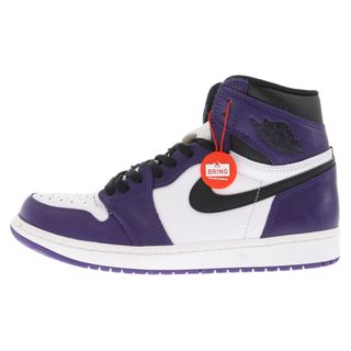 ナイキ(NIKE)のNIKE ナイキ AIR JORDAN 1 RETRO HIGH OG COURT PURPLE 555088-500 エアジョーダン1 レトロ ハイ コートパープル ハイカットスニーカー US9/27cm パープル/ブラック(スニーカー)