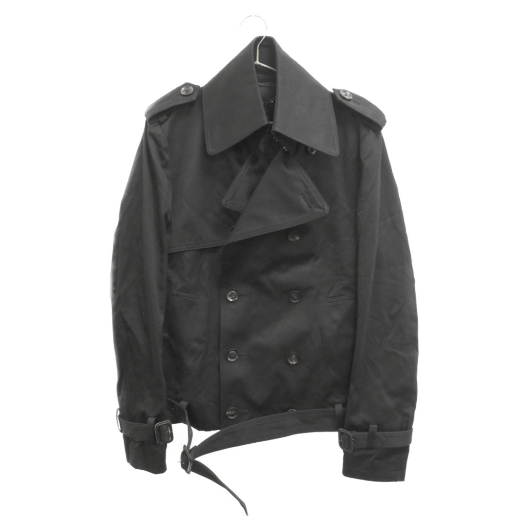 GalaabenD(ガラアーベント)のGalaabenD ガラアーベント コットントレンチコート ブラック メンズのジャケット/アウター(トレンチコート)の商品写真
