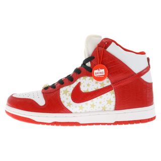 ナイキ(NIKE)のNIKE ナイキ ×SUPREME DUNK HIGH PRO SB 307385-161 シュプリーム ダンクハイ プロ ハイカットスニーカー ホワイト/レッド US10/28cm(スニーカー)