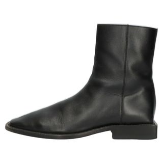 バレンシアガ(Balenciaga)のBALENCIAGA バレンシアガ CARRERA LUX 616349 BBロゴ スクエアトゥブーツ サイドジップレザーブーツ ブラック(ブーツ)