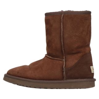 アグ(UGG)のUGG アグ ムートン ショートブーティ ブーツ ブラウン US7/24cm S/N 5825(ブーツ)