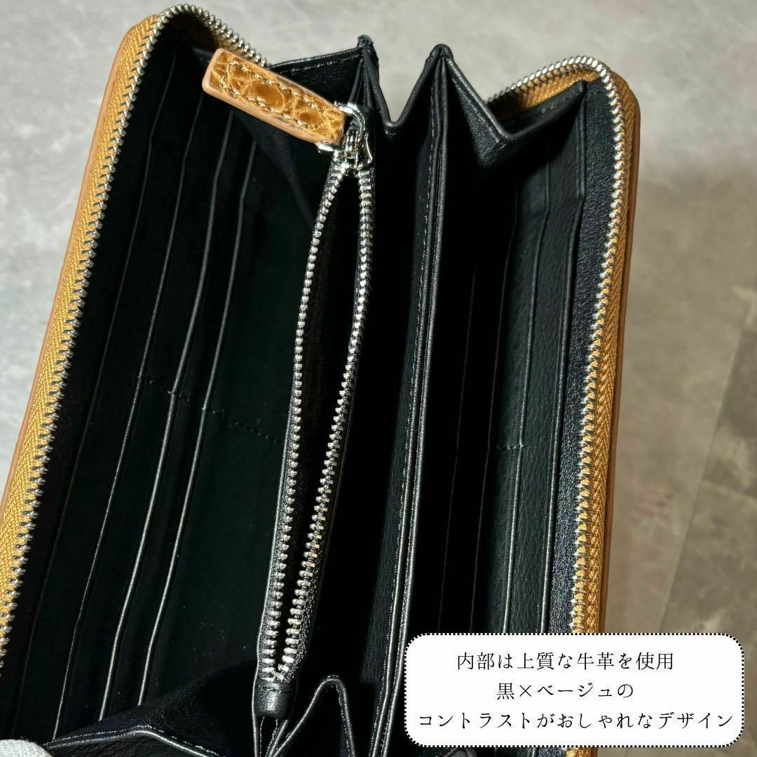 新品 メンズ財布 クロコダイル長財布 シャイニング 本革 レザー wallet メンズのファッション小物(長財布)の商品写真