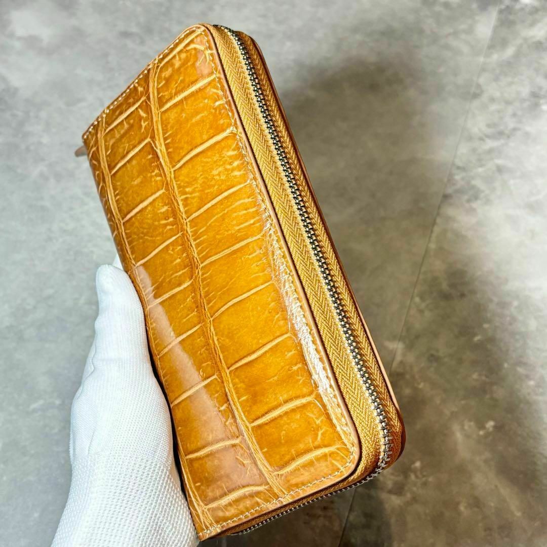 新品 メンズ財布 クロコダイル長財布 シャイニング 本革 レザー wallet メンズのファッション小物(長財布)の商品写真