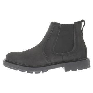 クラークス(Clarks)のClarks クラークス Craftdale 2 Hall Black Nubuck クラフトデイル2ホール ヌバックレザー ロゴ型押し サイドゴアブーツ ブラック(ブーツ)