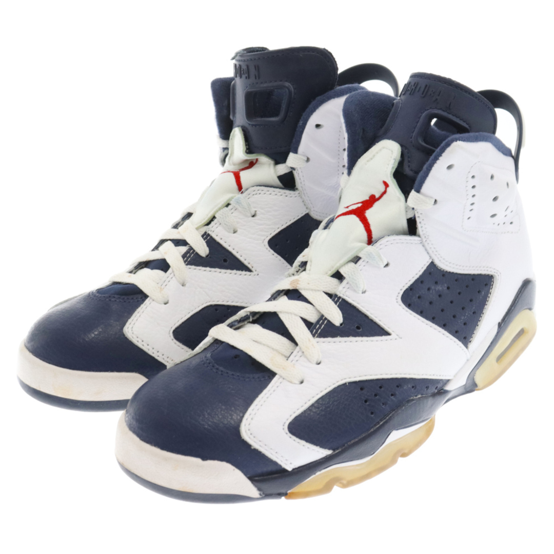 NIKE(ナイキ)のNIKE ナイキ 観賞用 AIR JORDAN 6 RETRO OLYMPIC エア ジョーダン6 レトロ オリンピック ハイカットスニーカー ホワイト US9/27cm 384664-130 メンズの靴/シューズ(スニーカー)の商品写真