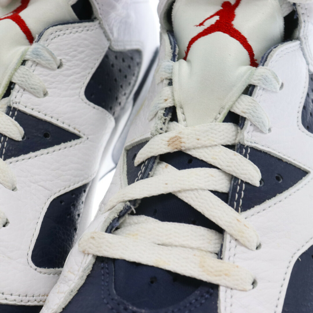 NIKE(ナイキ)のNIKE ナイキ 観賞用 AIR JORDAN 6 RETRO OLYMPIC エア ジョーダン6 レトロ オリンピック ハイカットスニーカー ホワイト US9/27cm 384664-130 メンズの靴/シューズ(スニーカー)の商品写真