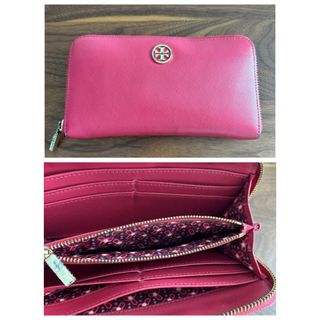 トリーバーチ(Tory Burch)のトリーバーチ 長財布 レッド ピンク 花柄(財布)