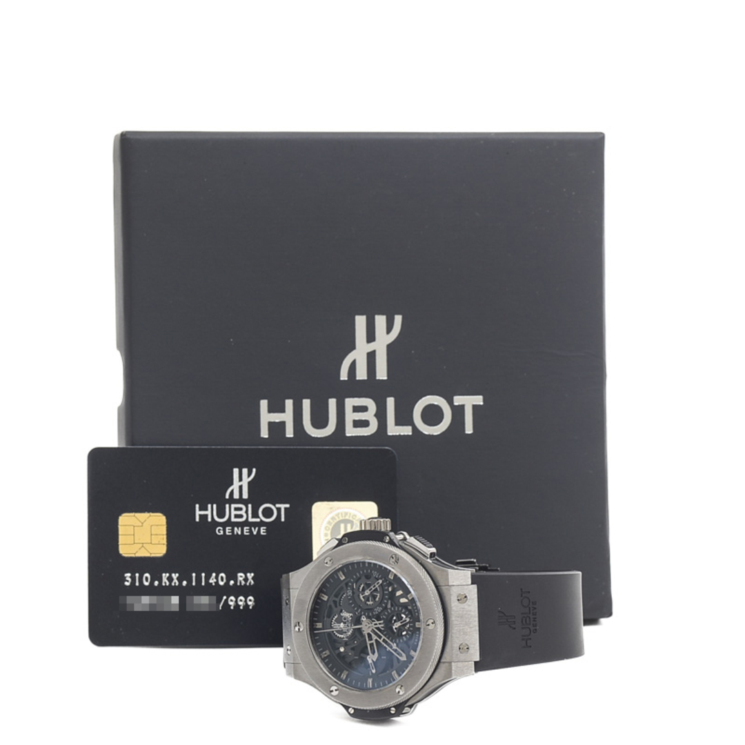 HUBLOT(ウブロ)のウブロ ビッグバン アエロバン クロノグラフ スケルトン オートマ 310.KX メンズの時計(腕時計(アナログ))の商品写真