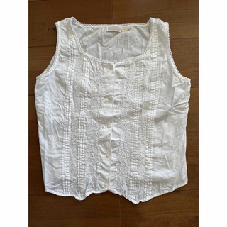cotton vintage blouse コットンヴィンテージ刺繍ブラウス(シャツ/ブラウス(半袖/袖なし))