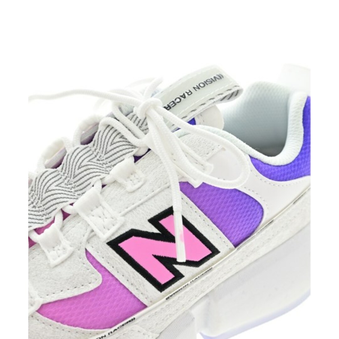 New Balance(ニューバランス)のNew Balance ニューバランス スニーカー 26.5cm 白xピンクx紫 【古着】【中古】 メンズの靴/シューズ(スニーカー)の商品写真