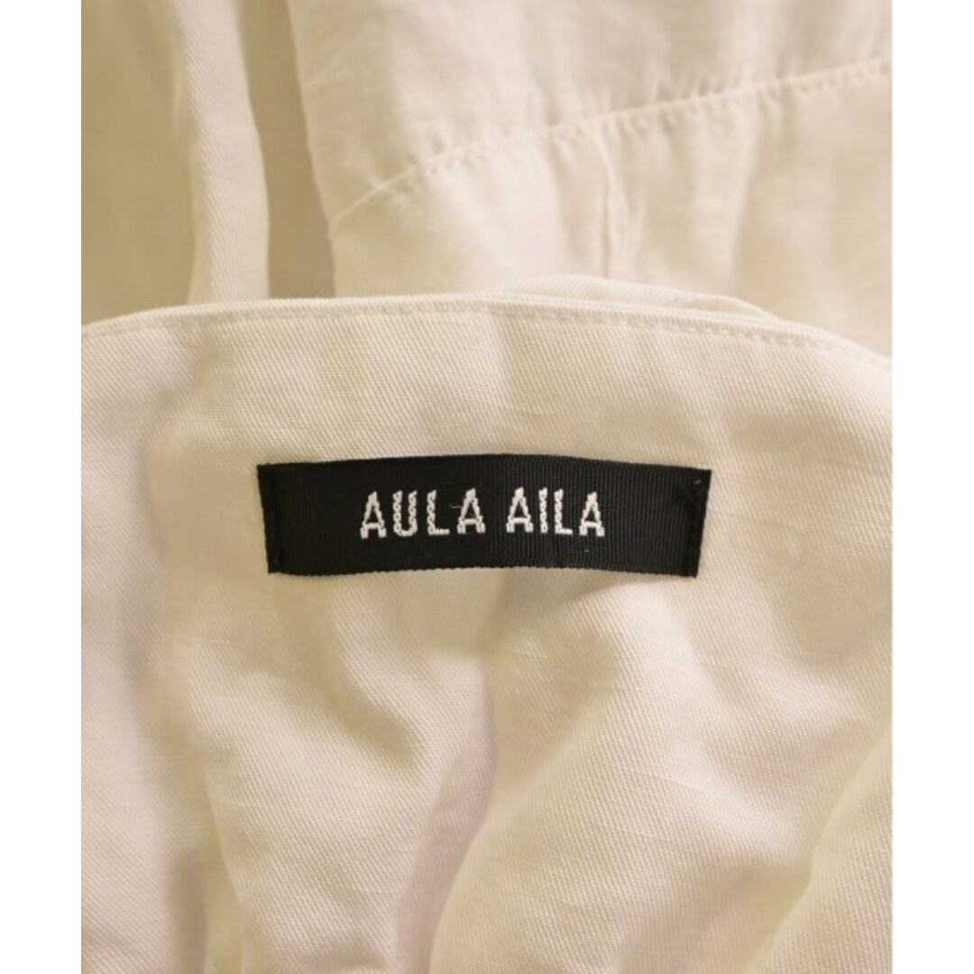 AULA AILA(アウラアイラ)のAULA AILA アウラアイラ オールインワン/サロペット 0(XS位) 白 【古着】【中古】 レディースのパンツ(サロペット/オーバーオール)の商品写真