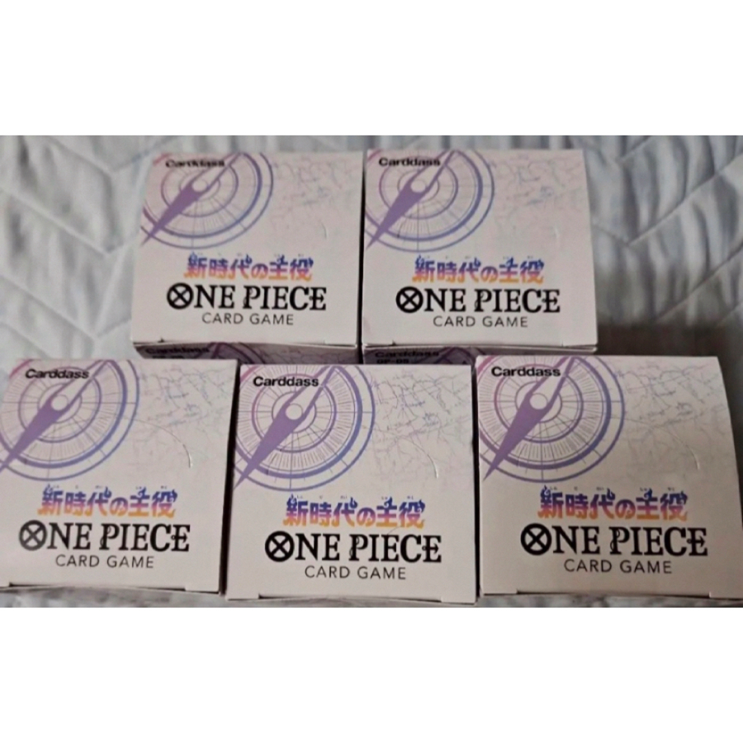 ONE PIECE - ワンピースカードゲーム 新時代の主役 5BOX テープ付きの