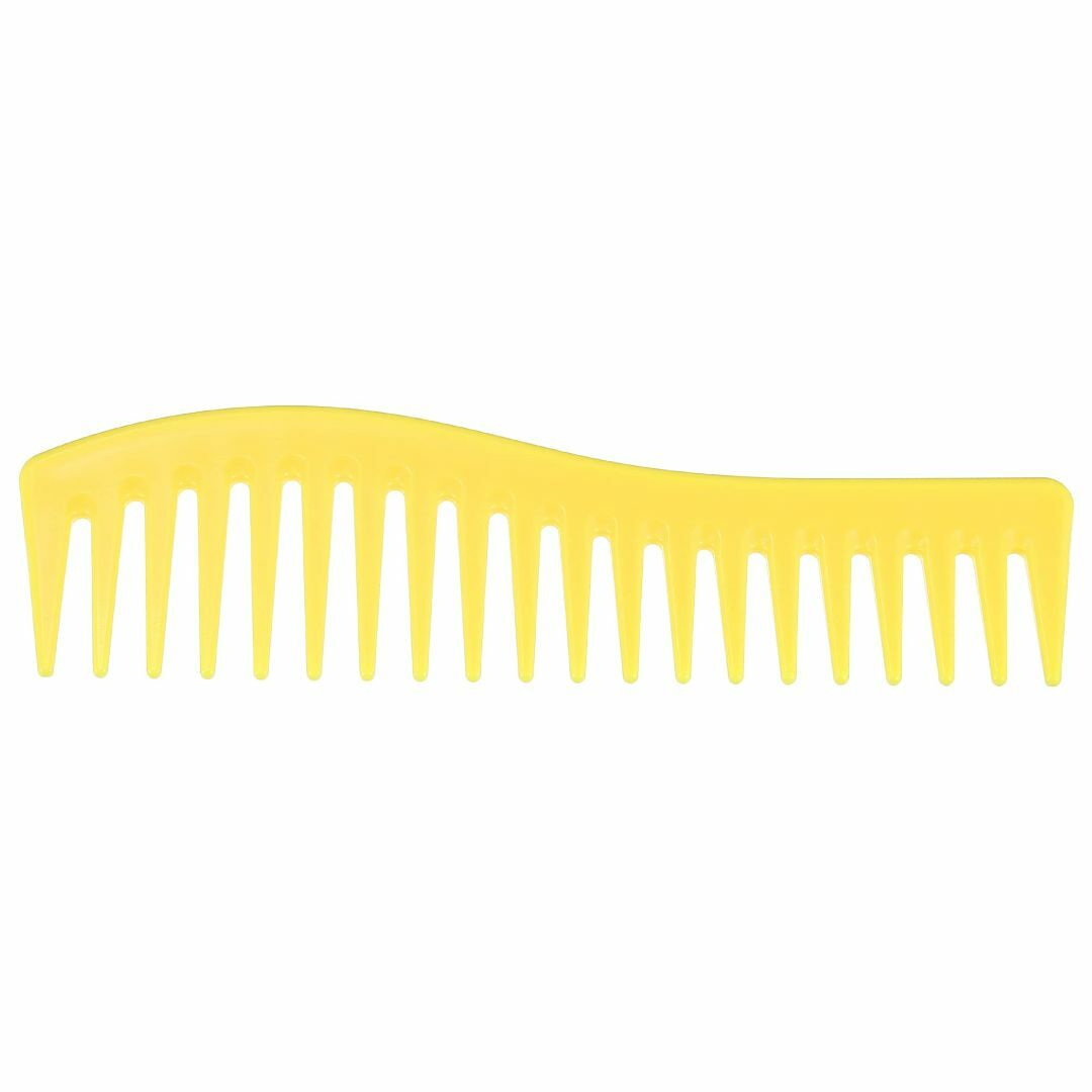 【色:黄】VOCOSTE 幅広 歯 ヘアコーム 多目的 もつれを解く プラスチッ コスメ/美容のヘアケア/スタイリング(その他)の商品写真