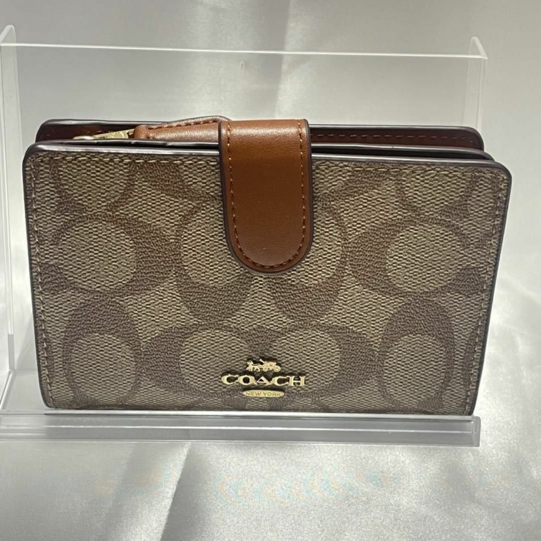 残り1点！Coach F23553 Bi-Fold キャンバス Wallet 軽 レディースのファッション小物(財布)の商品写真