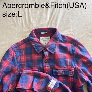 アバクロンビーアンドフィッチ(Abercrombie&Fitch)のAbercrombie&Fitch(USA)ビンテージヘビーフランネルシャツ(シャツ)