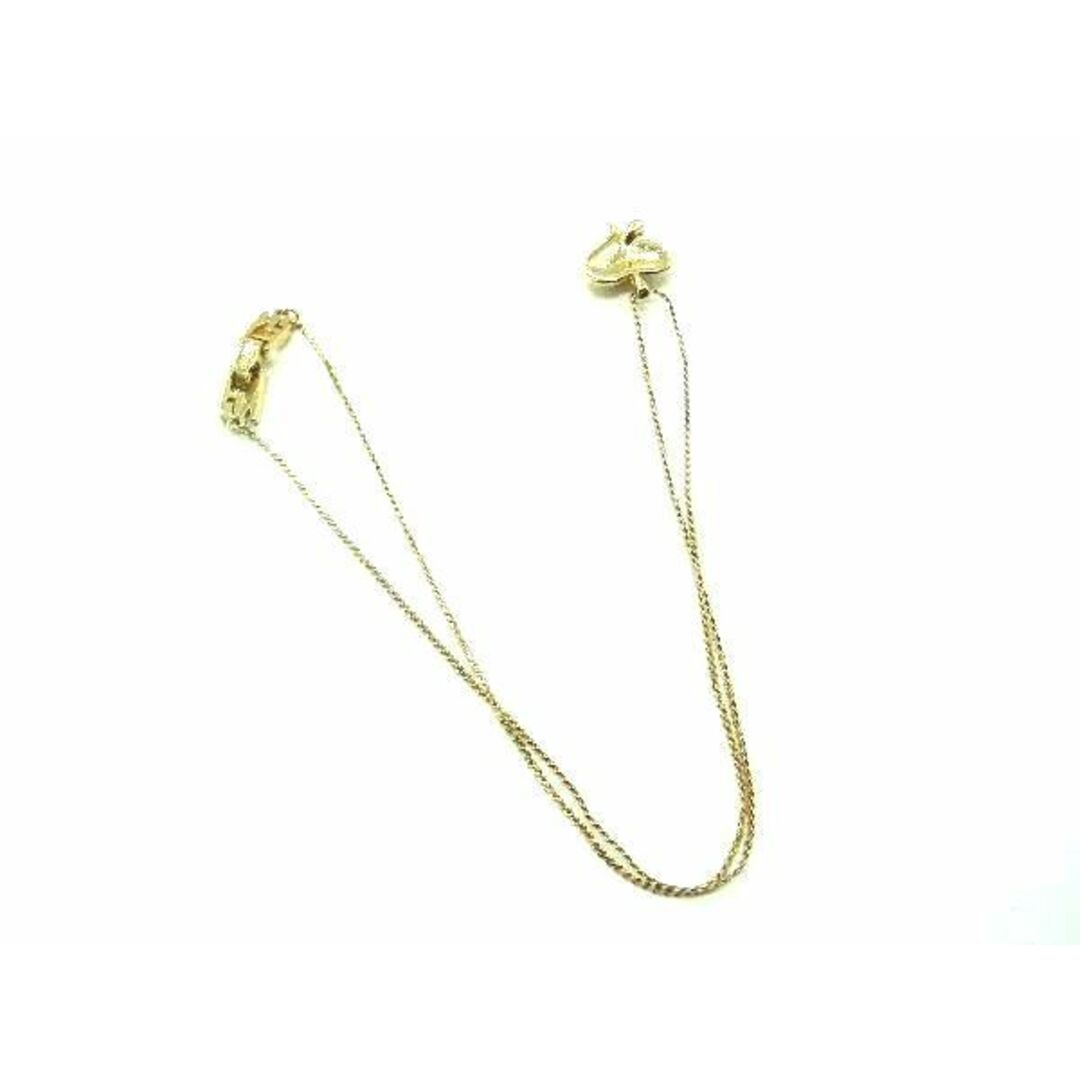 NINA RICCI(ニナリッチ)の■美品■ NINA RICCI ニナリッチ ラインストーン ハートモチーフ ネックレス ペンダント アクセサリー レディース ゴールド系 DE0181 レディースのアクセサリー(ネックレス)の商品写真