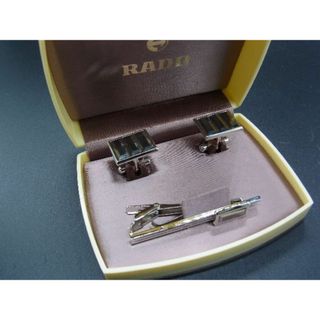 ラドー(RADO)のRADO ラドー ネクタイピン カフスボタン カフリンクス  アクセサリー 紳士 メンズ シルバー系 DD8994(その他)