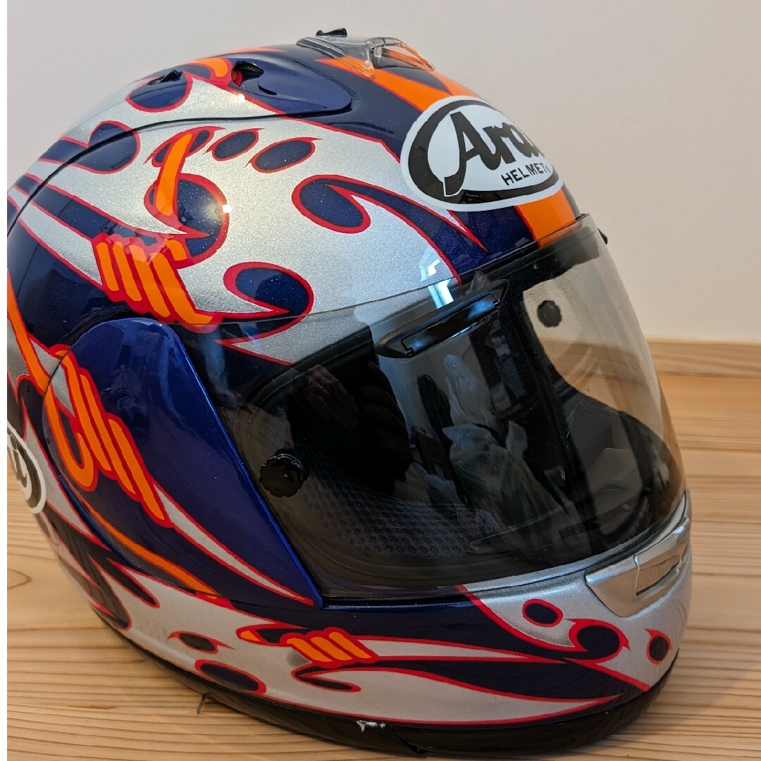 Arai(アライ)のアライヘルメット　RX-7RR4 ニッキー・ヘイデン 自動車/バイクのバイク(ヘルメット/シールド)の商品写真