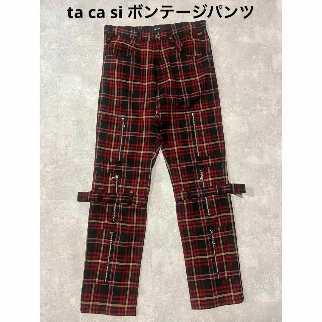 TA CA Si（BEAMS）(タキャシ)のta ca si ボンテージパンツ　チェック　ジップ メンズのパンツ(その他)の商品写真