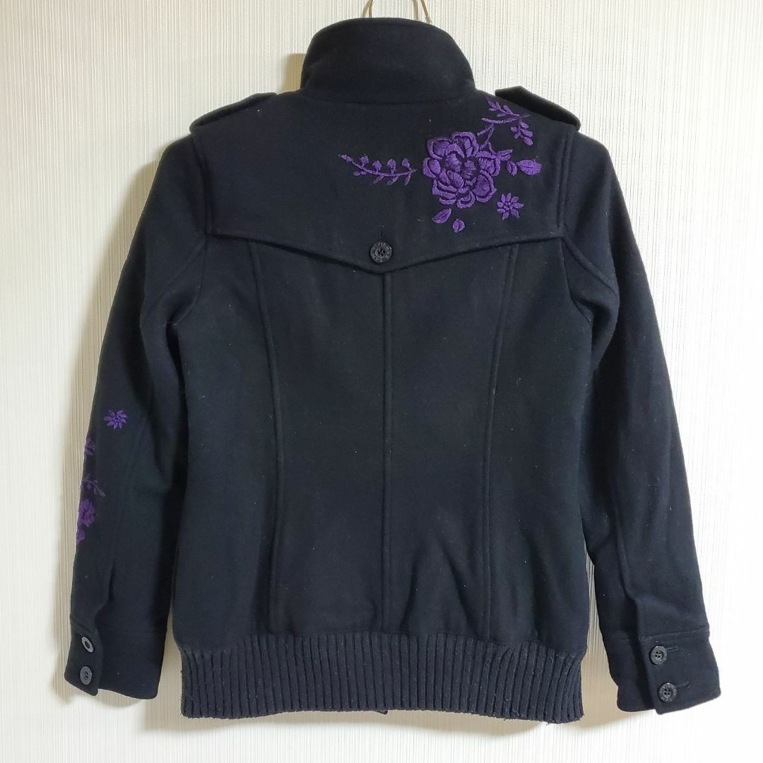 VIVIENNE TAM コート アンゴラ ジャケット 花刺繍 XS【CT7】 メンズのジャケット/アウター(ダッフルコート)の商品写真
