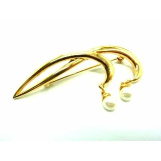 ニナリッチ(NINA RICCI)の■美品■ NINA RICCI ニナリッチ パール ピンブローチ ピンバッジ アクセサリー レディース ゴールド系 DE0322(その他)