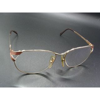 ディオール(Dior)のChristianDior クリスチャンディオール 2246 43 57□15 度入り メガネ 眼鏡 レディース メンズ ゴールド系 DE0474(サングラス/メガネ)