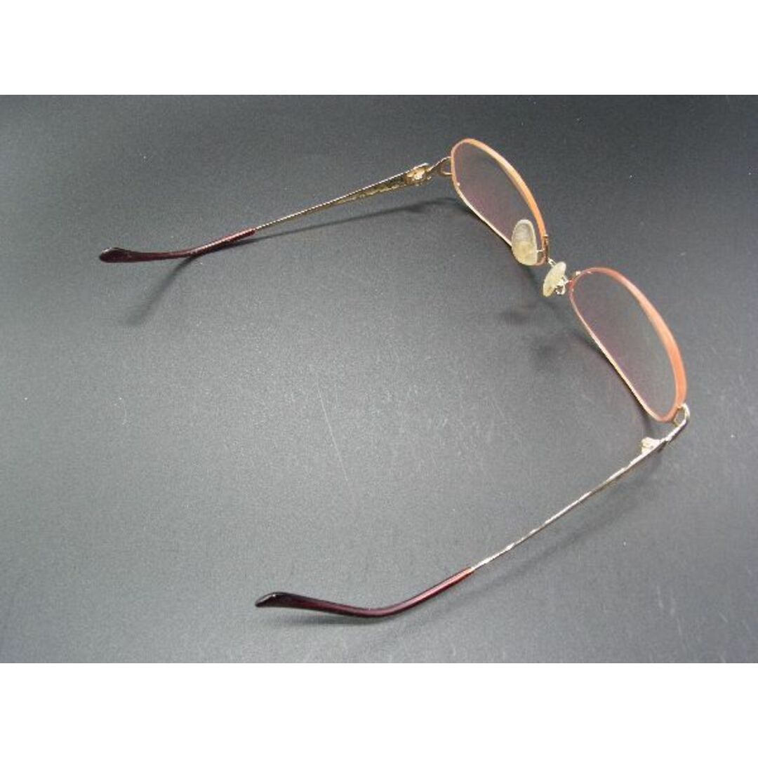 Yves Saint Laurent(イヴサンローラン)のYVESSAINTLAURENT イヴサンローラン 55□16 133 度入り メガネ 眼鏡 レディース メンズ ゴールド系 DE0369 レディースのファッション小物(サングラス/メガネ)の商品写真