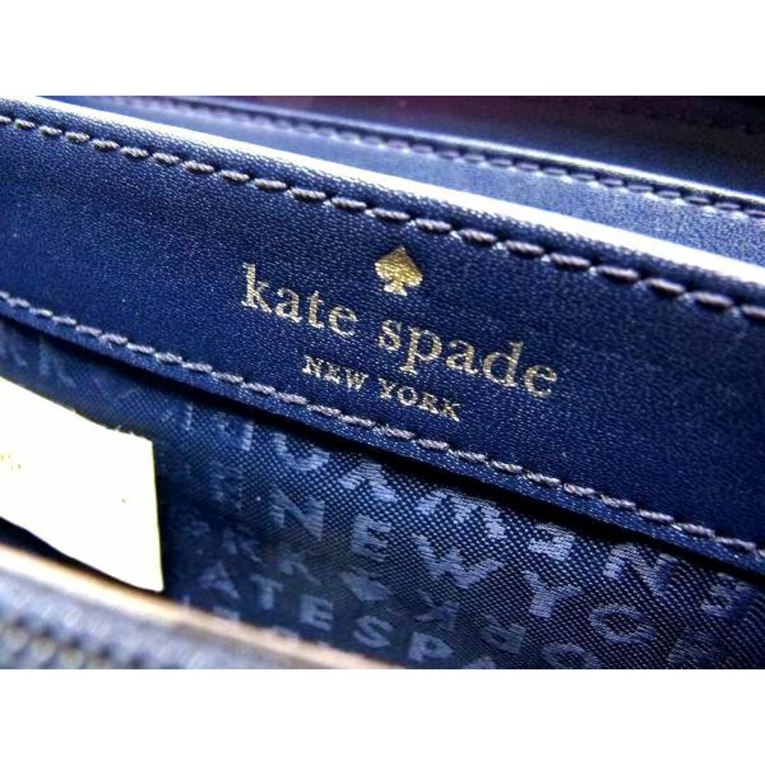 kate spade new york(ケイトスペードニューヨーク)のkate spade ケイトスペード キャンバス×レザー ラウンドファスナー 長財布 ウォレット 小銭入れ 札入れ ネイビー系 DE0470 レディースのファッション小物(財布)の商品写真