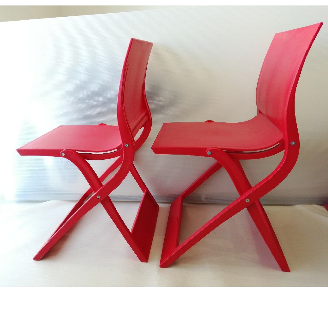 wave chair ウェーブ チェア　折りたたみチェア インテリア/住まい/日用品の椅子/チェア(折り畳みイス)の商品写真