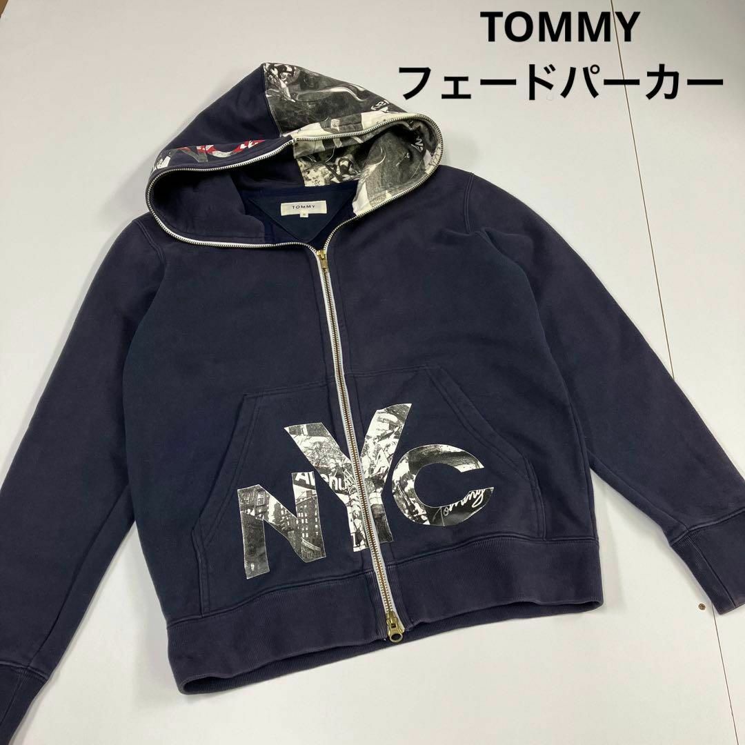 TOMMY(トミー)のTommy トミー　ジップパーカー　フェード　ネイビー メンズのトップス(パーカー)の商品写真