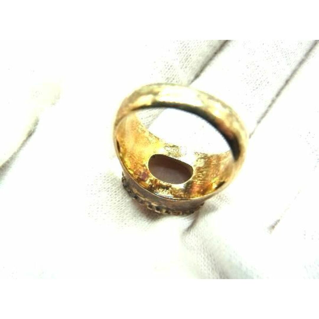 CARRE カレ ラインストーン リング 指輪 アクセサリー 約10号 レディース ゴールド系×ピンク系 DE0163 レディースのアクセサリー(リング(指輪))の商品写真