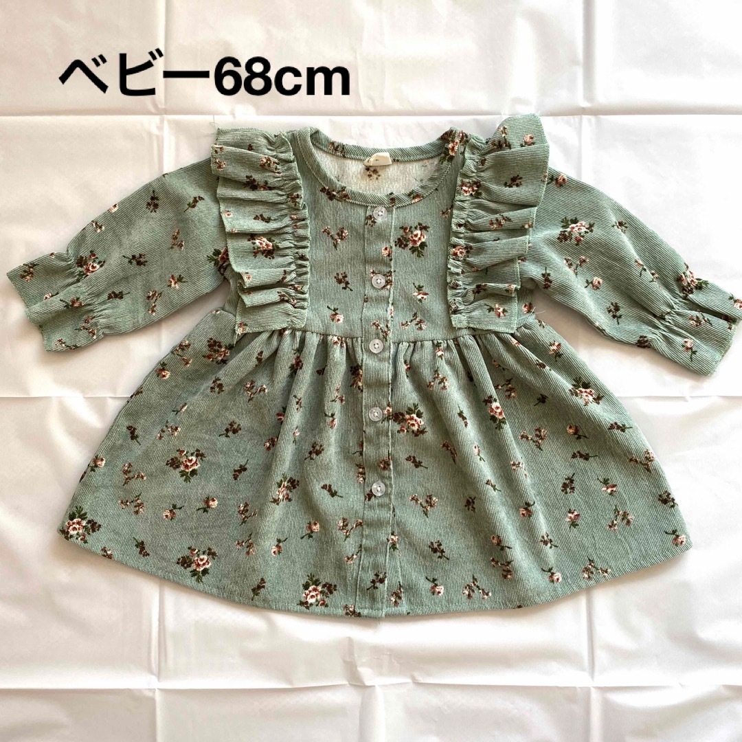 ベビーワンピース【68センチ】 キッズ/ベビー/マタニティのベビー服(~85cm)(ワンピース)の商品写真