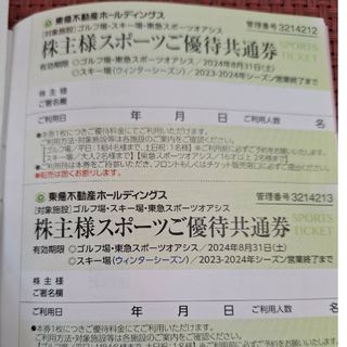 東急不動産株主優待　スポーツ共通券四枚(その他)