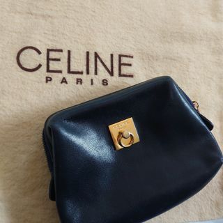 セリーヌ(celine)のCELINE ポーチ ネイビーブラック(ポーチ)