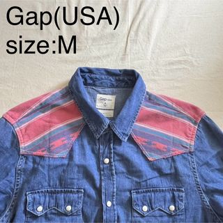 ギャップ(GAP)のGap(USA)ビンテージネイティブデニムウエスタンシャツ(シャツ)