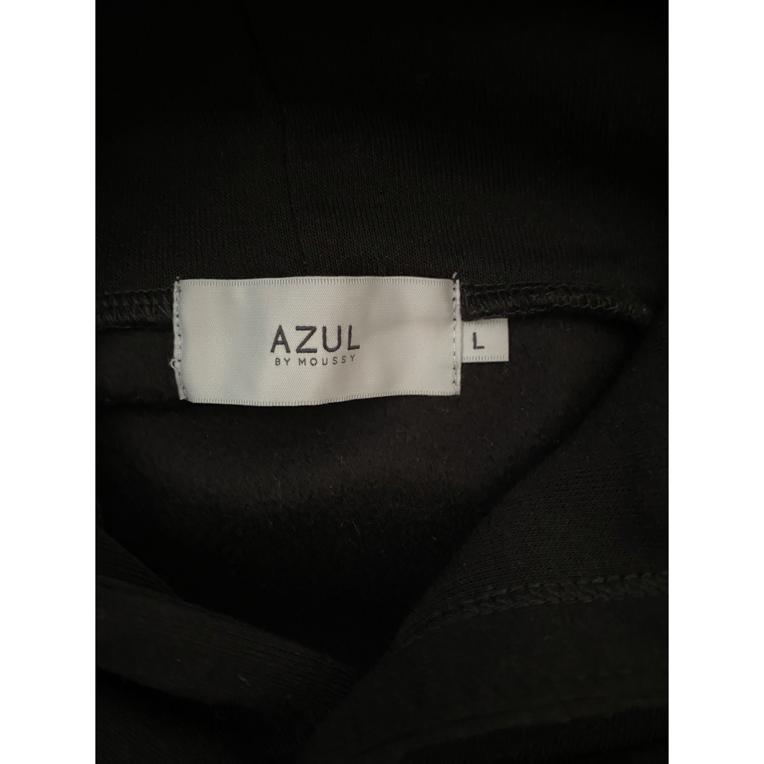 AZUL by moussy(アズールバイマウジー)のPANEL HOODIE  AZUL by moussy  プルオーバーパーカー レディースのトップス(パーカー)の商品写真