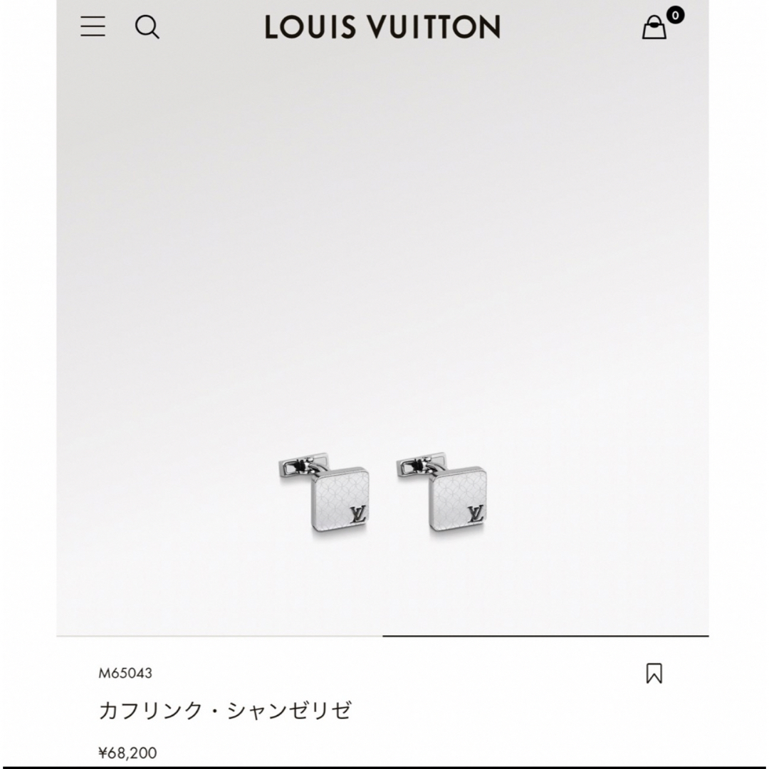 LOUIS VUITTON(ルイヴィトン)のルイヴィトン ヴィトン カフス CUFFS  メンズのファッション小物(カフリンクス)の商品写真