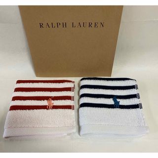 ラルフローレン(Ralph Lauren)のラルフローレン　タオルハンカチ　⭐️7(ハンカチ)