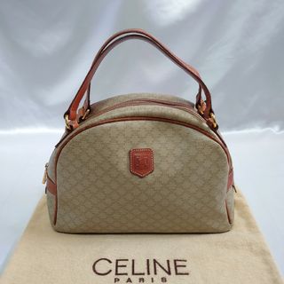 セリーヌ(celine)の美品 CELINE マカダム柄 ハンドバッグ(ハンドバッグ)