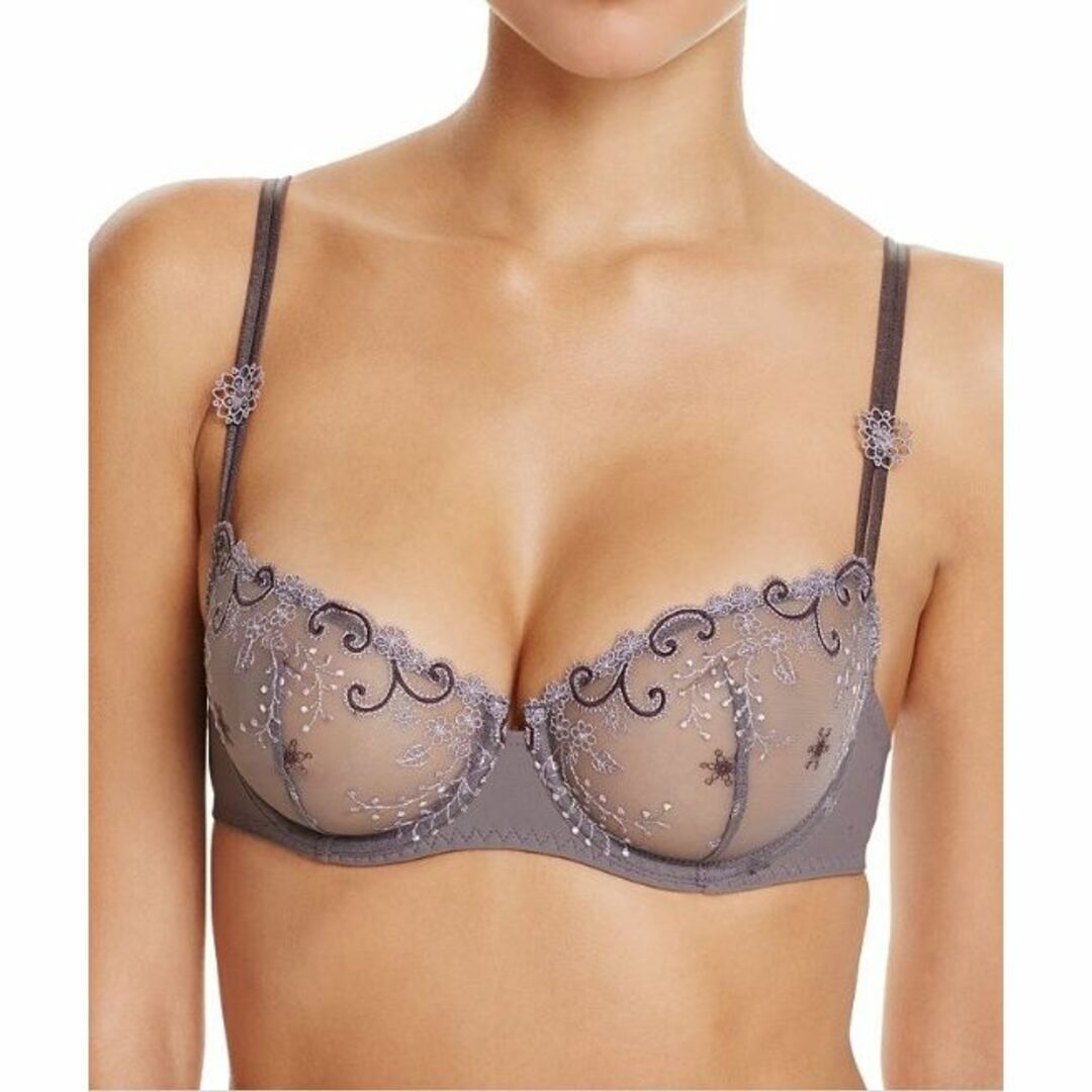 Simone Perele(シモーヌペレール)のD65+S/Simone Perele Delice シモーヌ ペレール　グレー レディースの下着/アンダーウェア(ブラ&ショーツセット)の商品写真