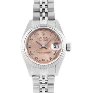 ロレックス(ROLEX)のロレックス デイトジャスト 79174 ピンク ローマ P番 レディース 中古 腕時計(腕時計)